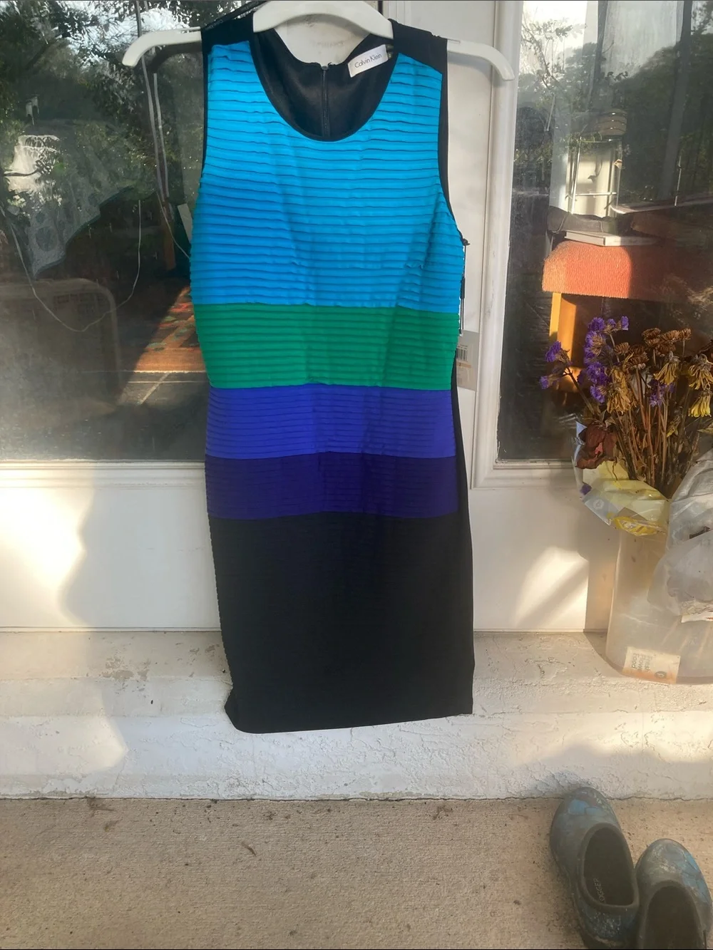 Calvin Klein sleeveless sheath